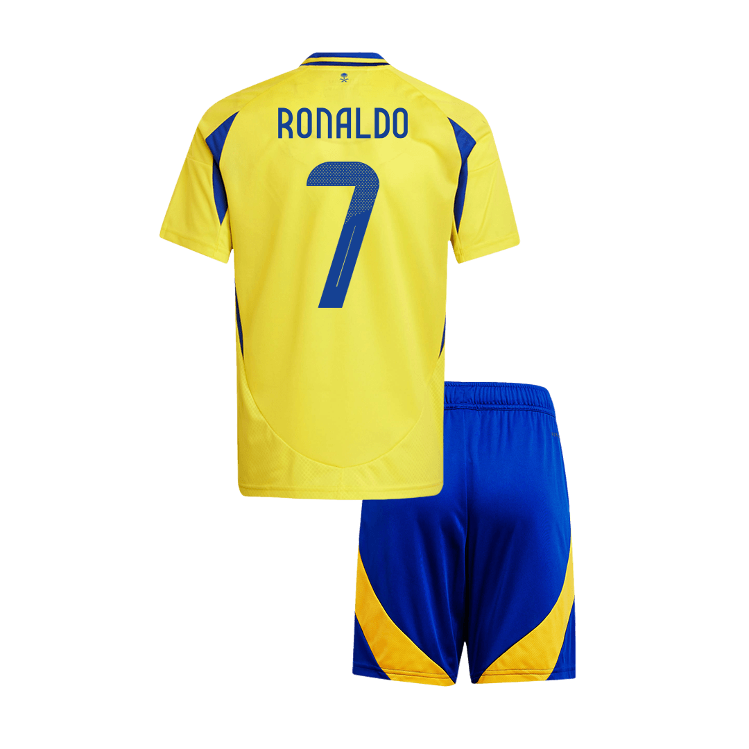 RONALDO #7 Al Nassr Home Kids Soccer Jerseys Kit - ACL - gogoalshop