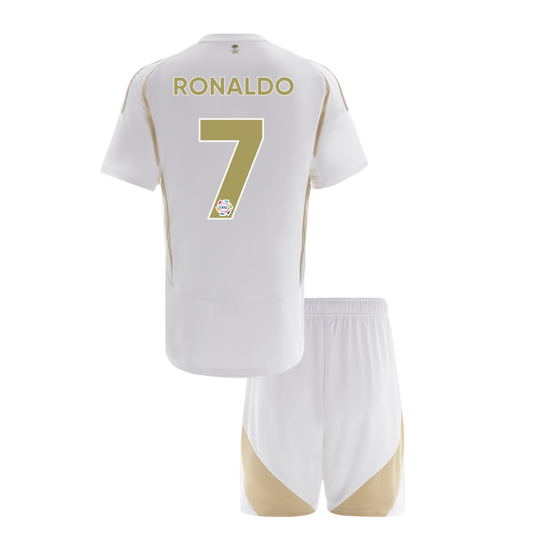 RONALDO #7 Al Nassr Third Away Kids Soccer Jerseys Kit - gogoalshop