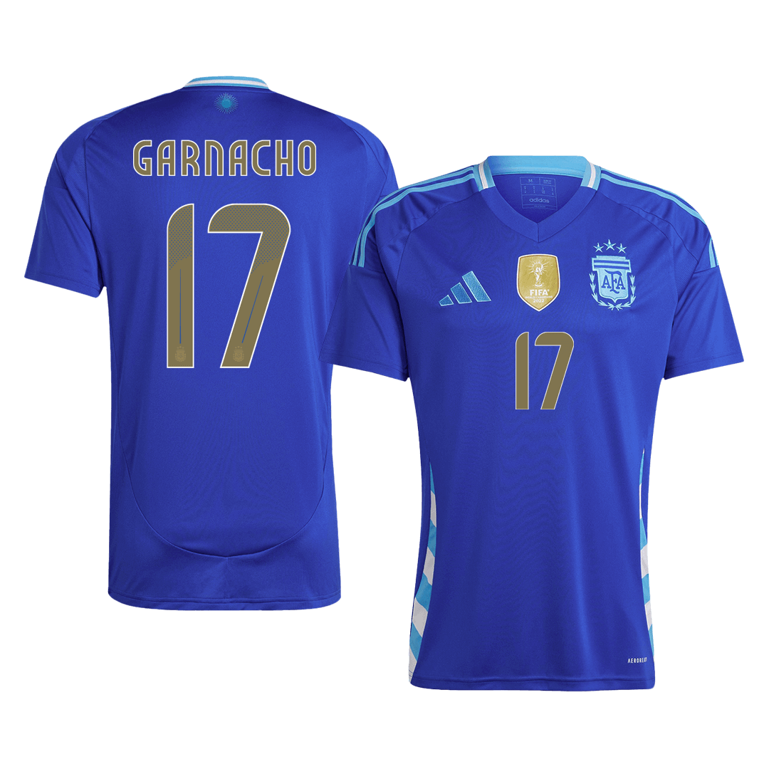 GARNACHO #17 Argentina Away Soccer Jersey - gogoalshop