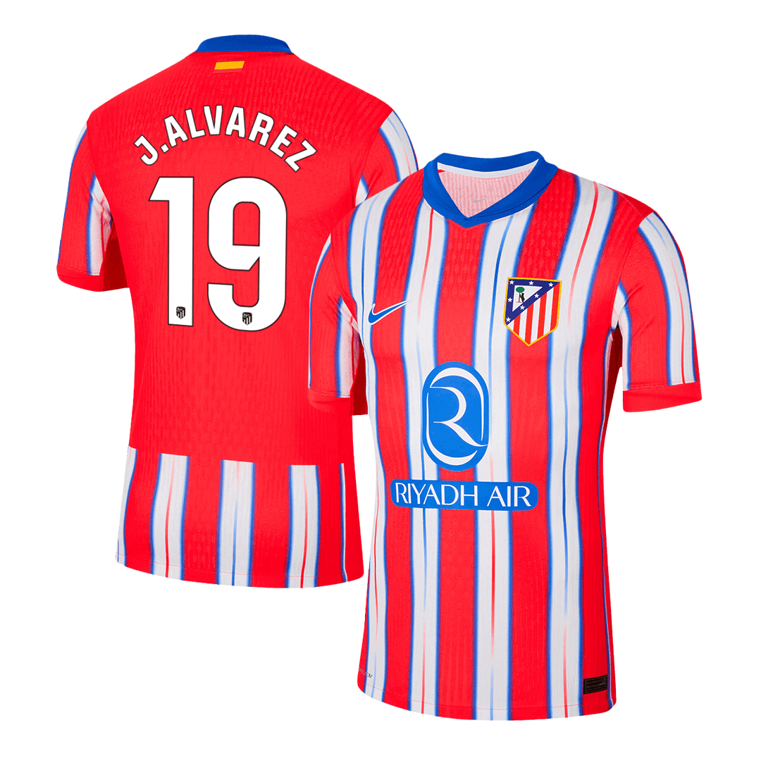 J.ALVAREZ #19 Atletico Madrid Home Player Version Jersey - gogoalshop