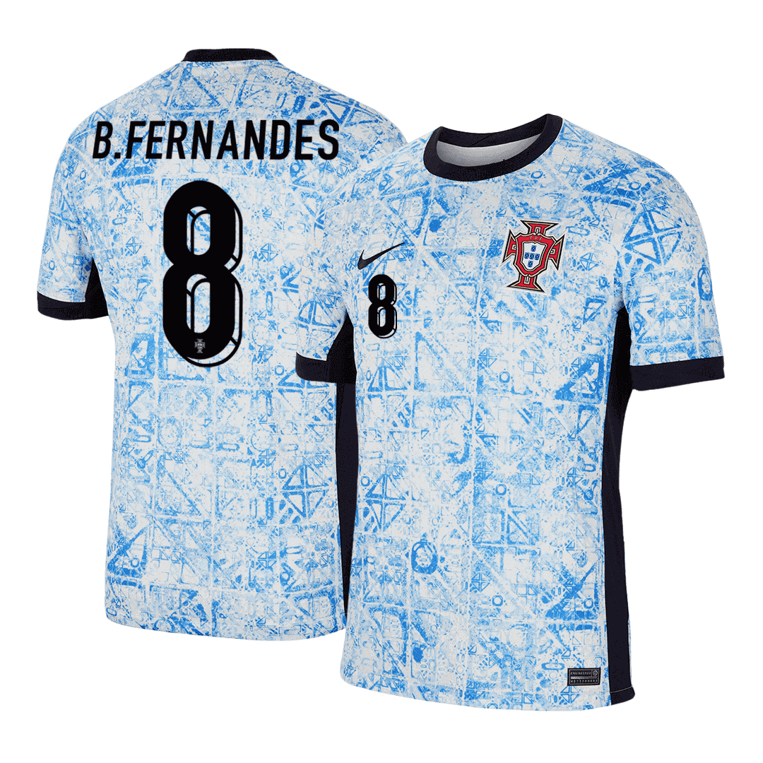 B.FERNANDES #8 Portugal Away Soccer Jersey EURO - gogoalshop
