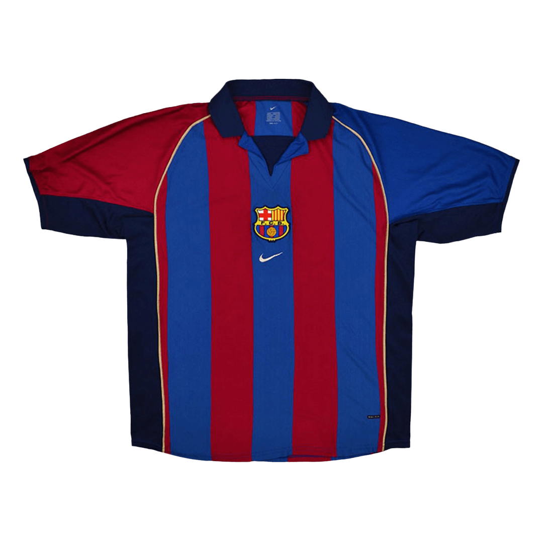 Retro Soccer Jersey Barcelona Home 2001/02 - gogoalshop