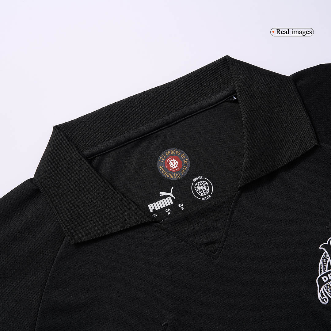 Marseille Goalkeeper Soccer Jersey Black - 125th Anniversary - gogoalshop