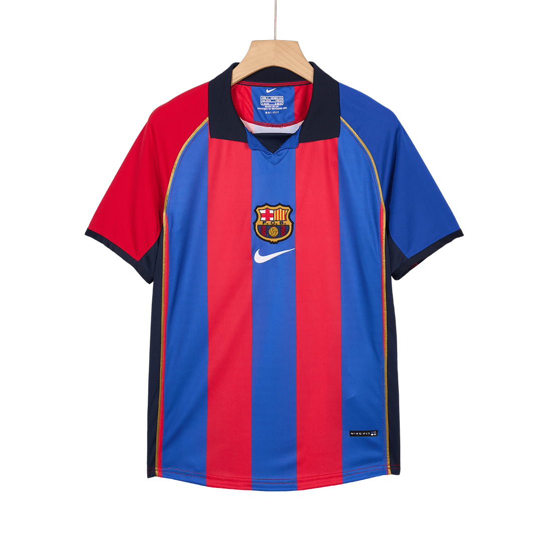 Retro Soccer Jersey RIVALDO #10 Barcelona Home 2001/02 - gogoalshop