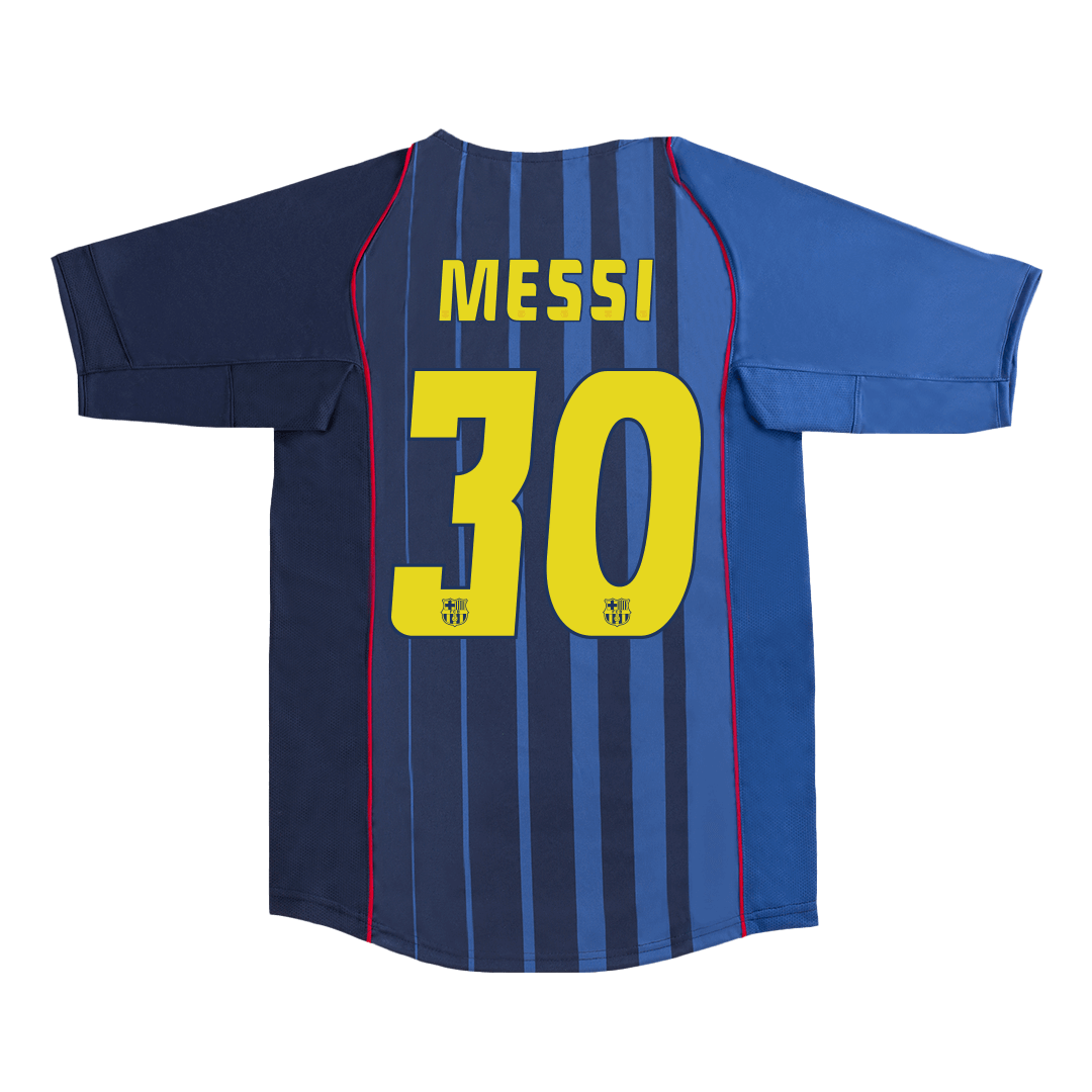 Retro Soccer Jersey MESSI #30 Barcelona Away 2004/05 - gogoalshop