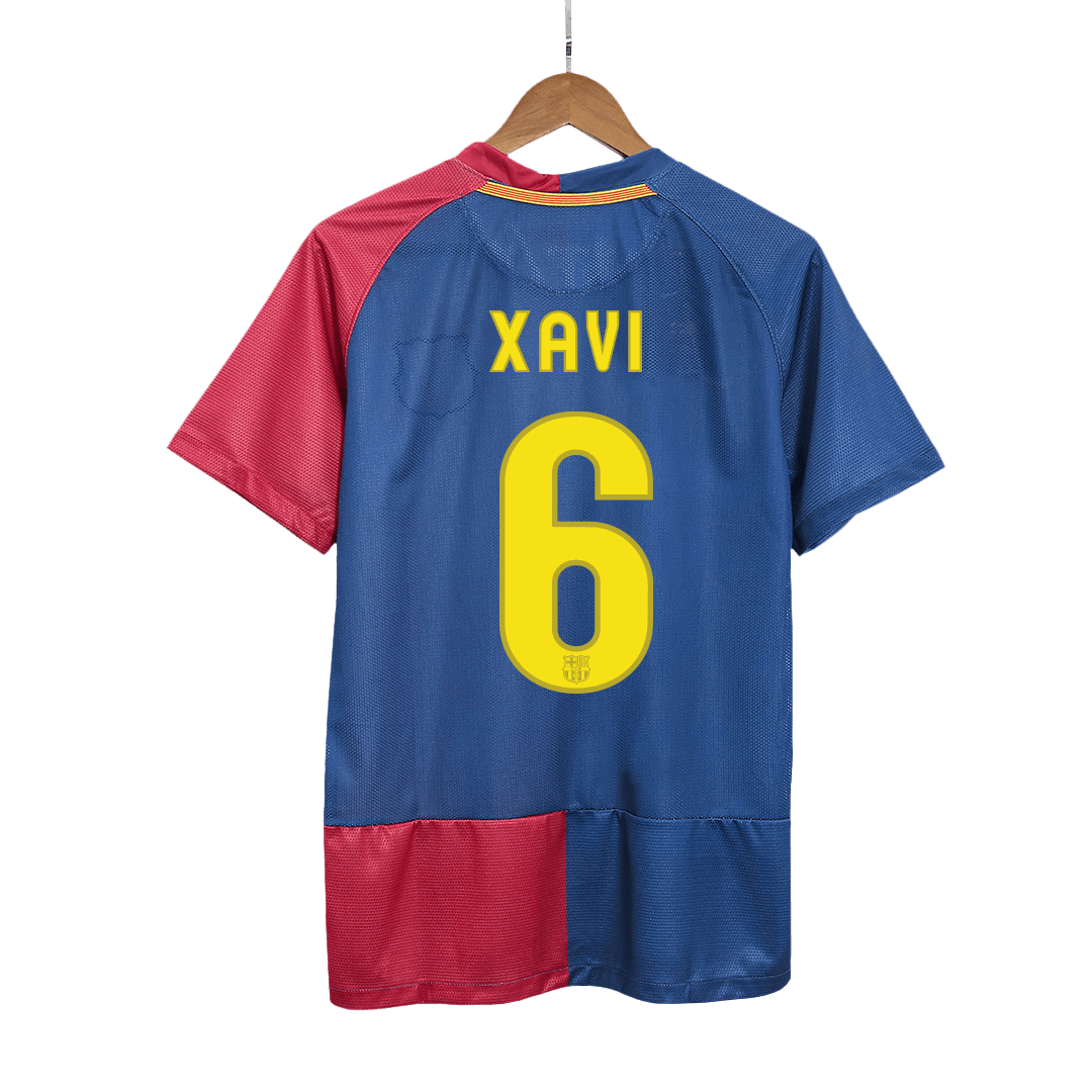 Retro Soccer Jersey XAVI #6 Barcelona Home 2008/09 - UCL Final - gogoalshop