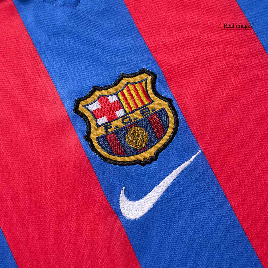 Retro Soccer Jersey XAVI #6 Barcelona Home 2001/02 - gogoalshop
