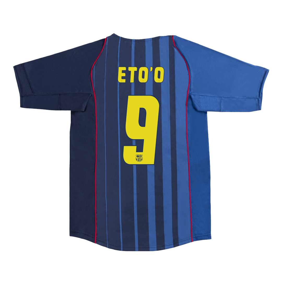 Retro Soccer Jersey ETO'O #9 Barcelona Away 2004/05 - gogoalshop