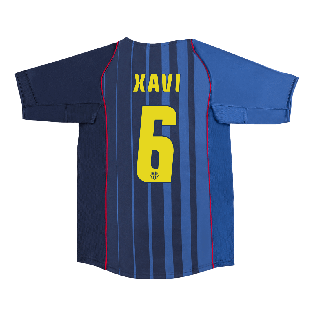 Retro Soccer Jersey XAVI #6 Barcelona Away 2004/05 - gogoalshop