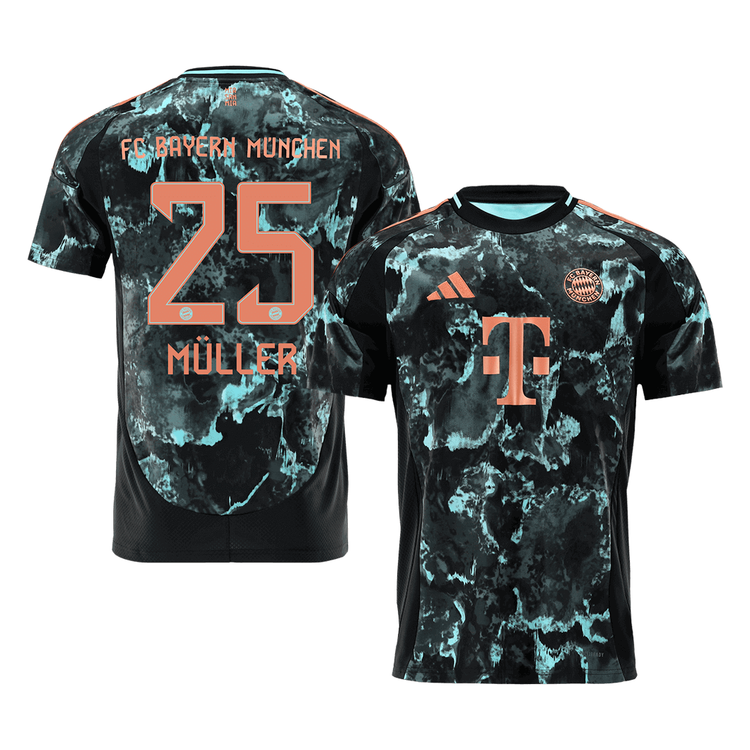 MÜLLER #25 Bayern Munich Away Soccer Jersey - gogoalshop