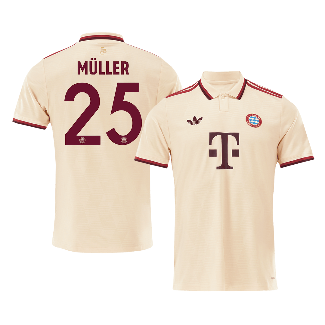 MÜLLER #25 Bayern Munich Third Away Soccer Jersey -UCL - gogoalshop