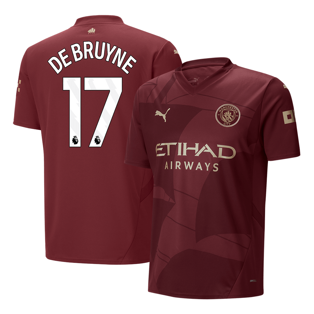 DE BRUYNE #17 Manchester City Third Away Soccer Jersey - gogoalshop