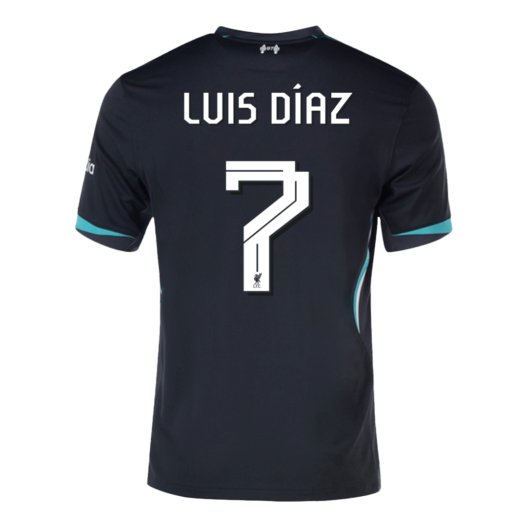 LUIS DÍAZ #7 Liverpool Away Soccer Jersey -UCL - gogoalshop