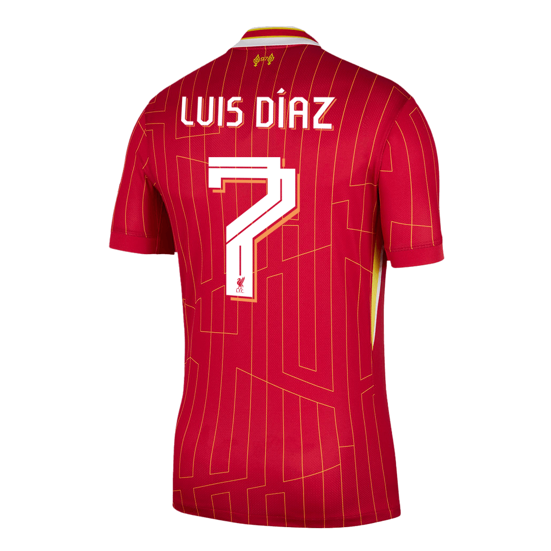 LUIS DÍAZ #7 Liverpool Home Soccer Jersey -UCL - gogoalshop