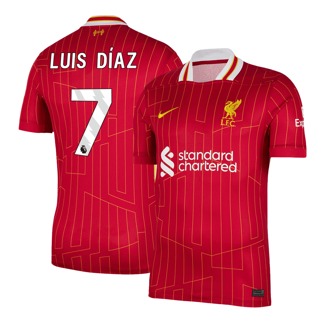 LUIS DÍAZ #7 Liverpool Home Soccer Jersey - gogoalshop