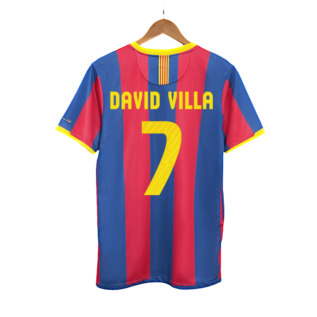 Retro Soccer Jersey DAVID VILLA #7 Barcelona Home 2010/11 - gogoalshop