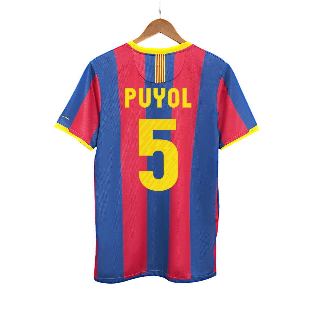 Retro Soccer Jersey PUYOL #5 Barcelona Home 2010/11 - gogoalshop