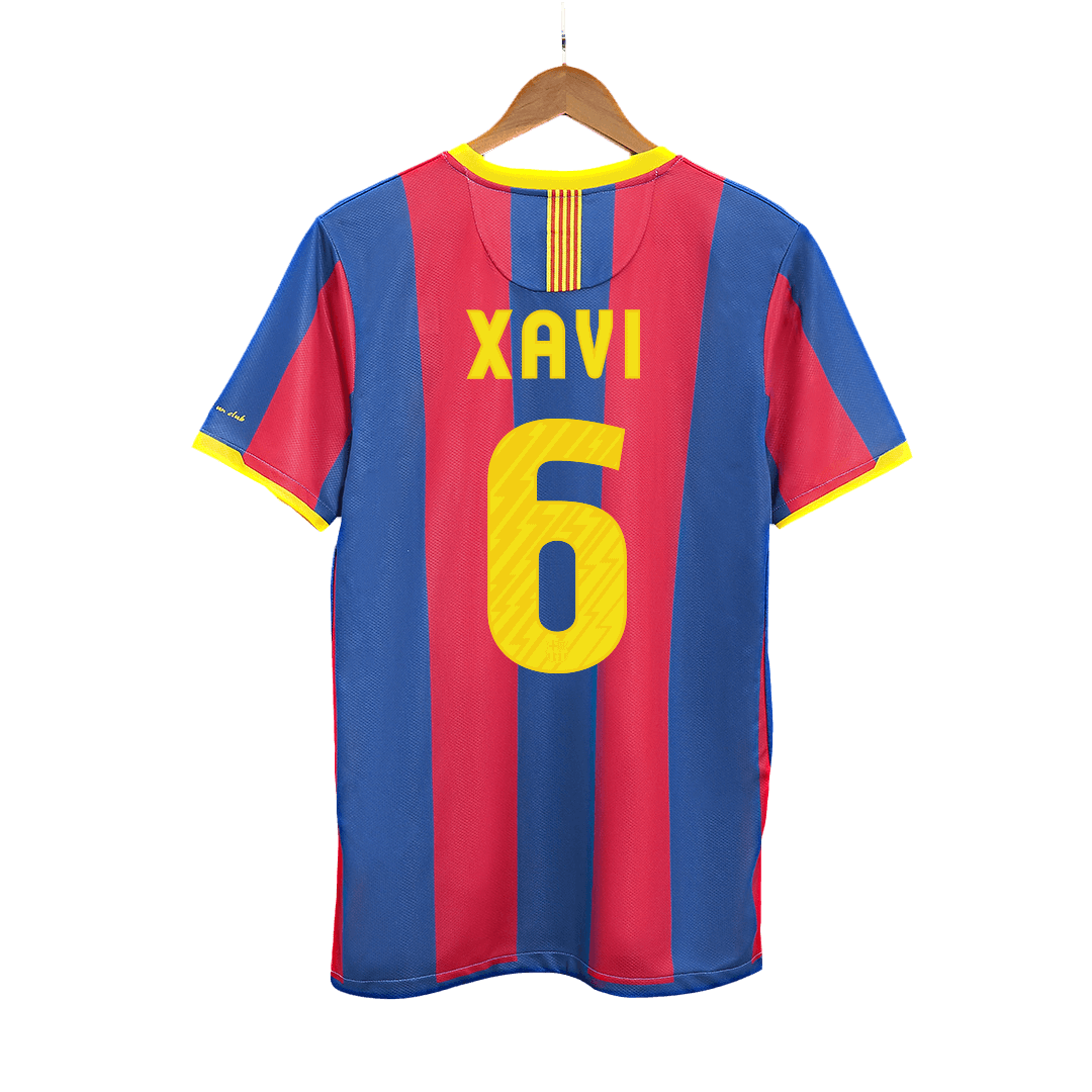 Retro Soccer Jersey XAVI #6 Barcelona Home 2010/11 - gogoalshop