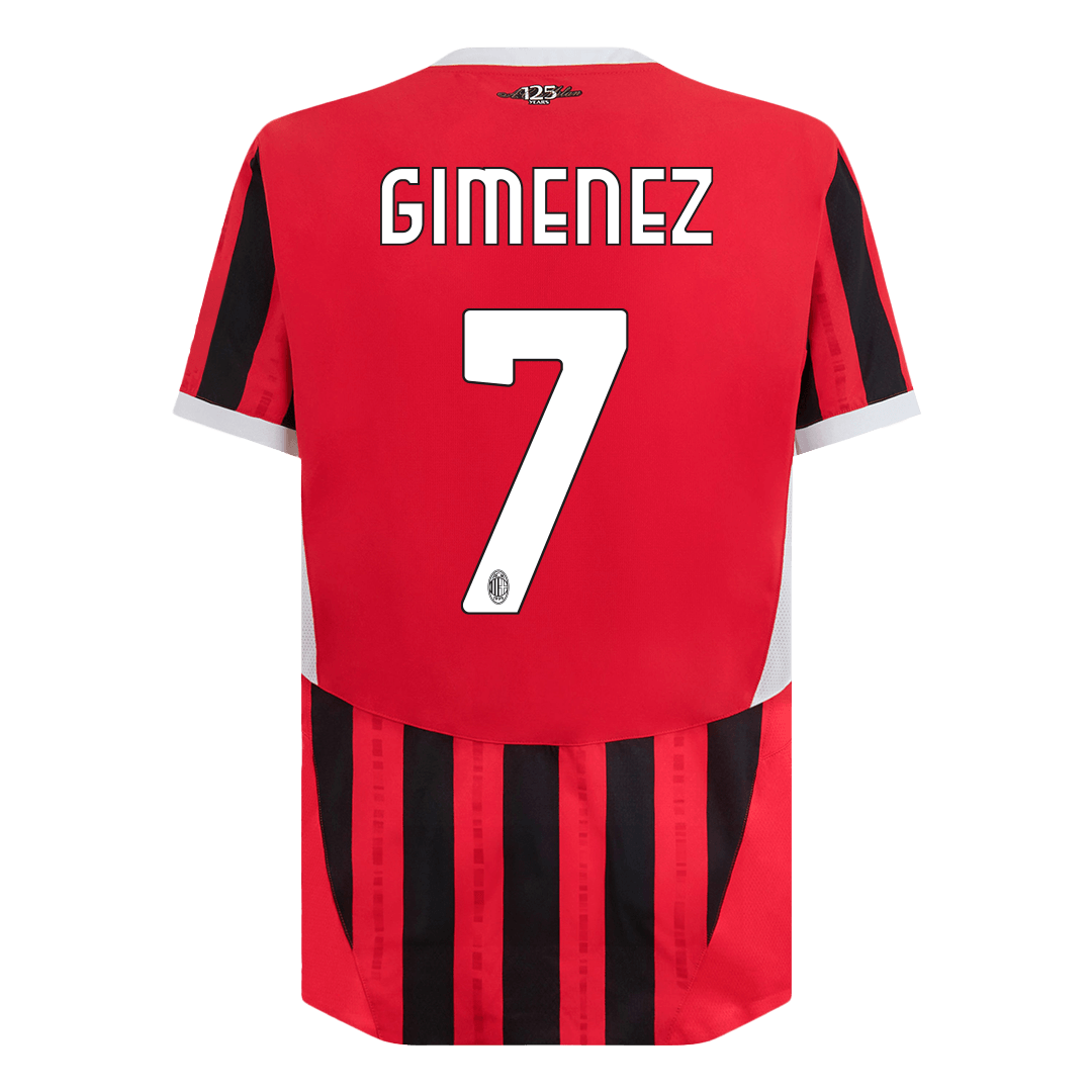 GIMENEZ #7 AC Milan Home Authentic Soccer Jersey - gogoalshop