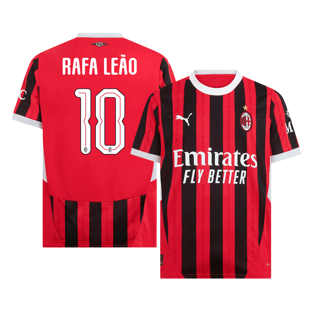 RAFA LEÃO #10 AC Milan Home Soccer Jersey - UCL - gogoalshop