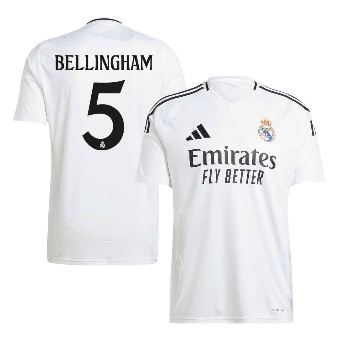 BELLINGHAM #5 Real Madrid Home Soccer Jersey - gogoalshop