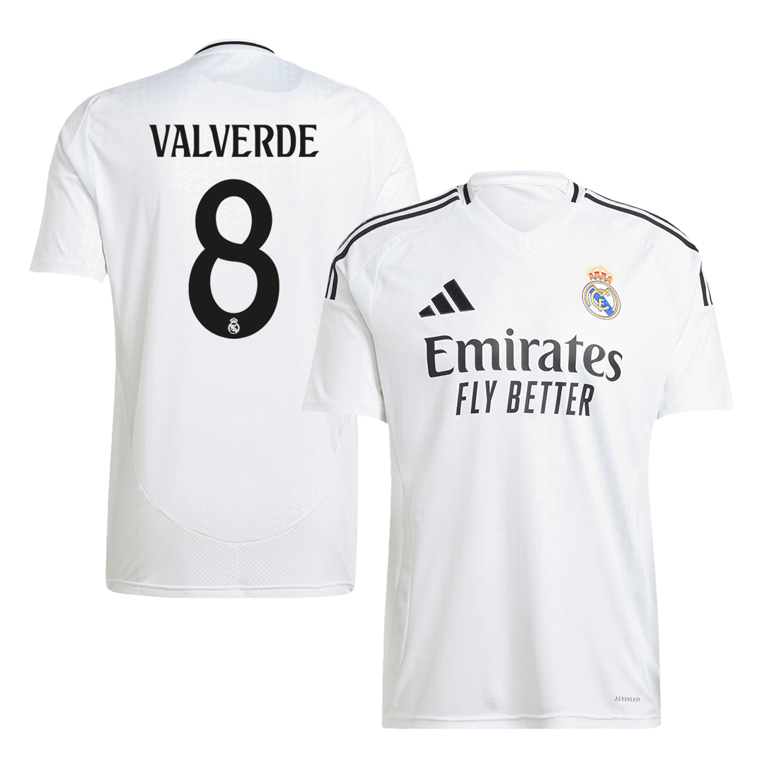 VALVERDE #8 Real Madrid Home Soccer Jersey - gogoalshop
