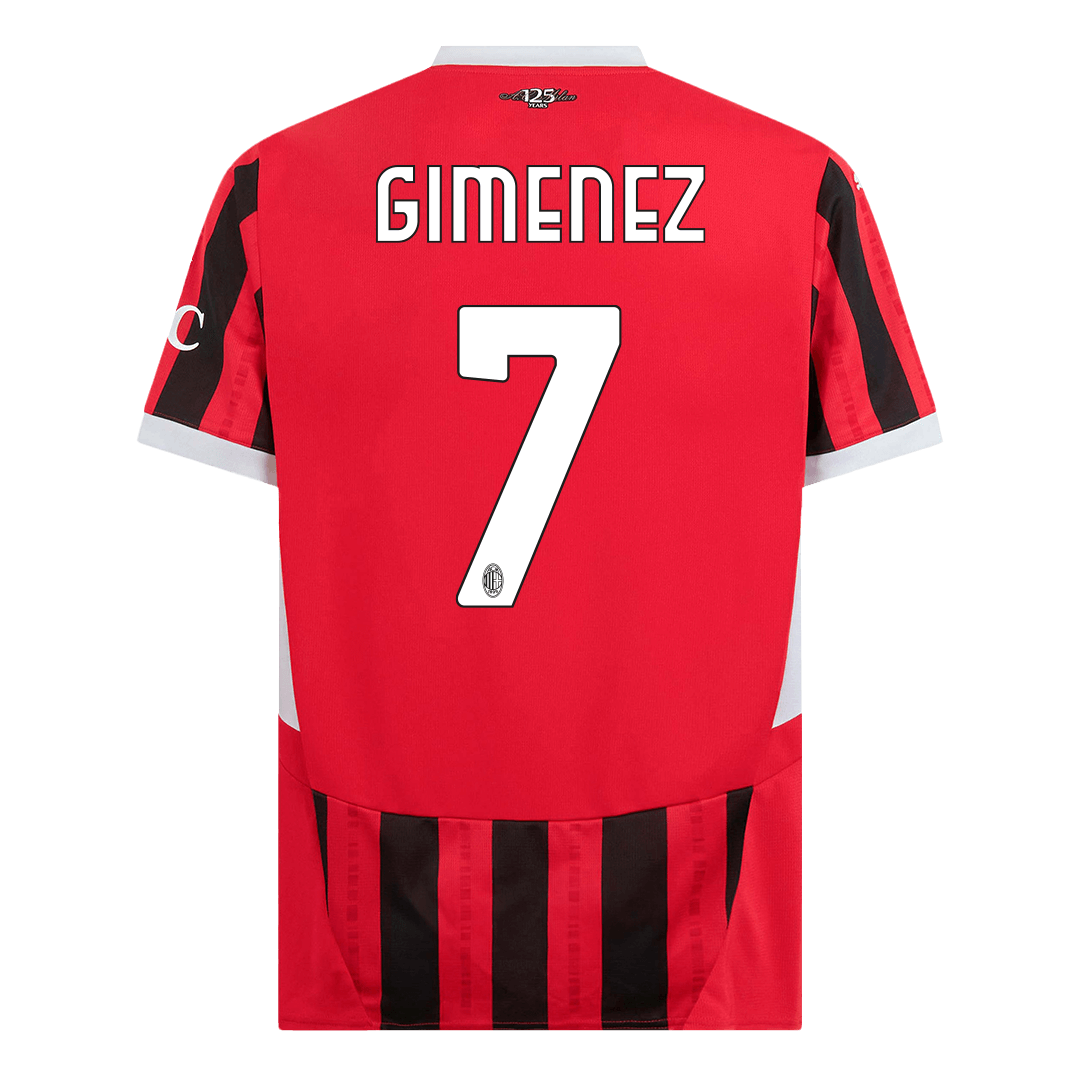 GIMENEZ #7 AC Milan Home Soccer Jersey - gogoalshop