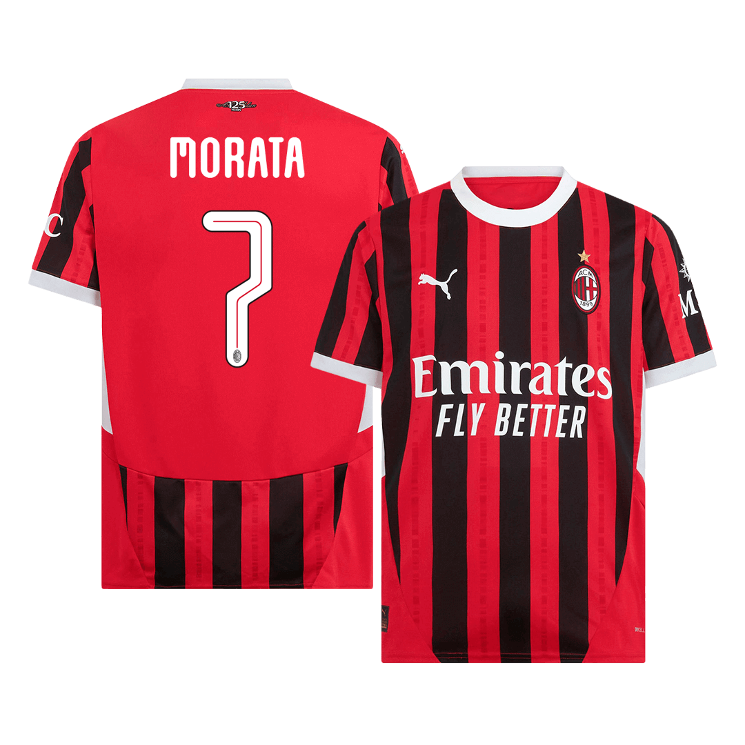 MORATA #7 AC Milan Home Soccer Jersey - UCL - gogoalshop