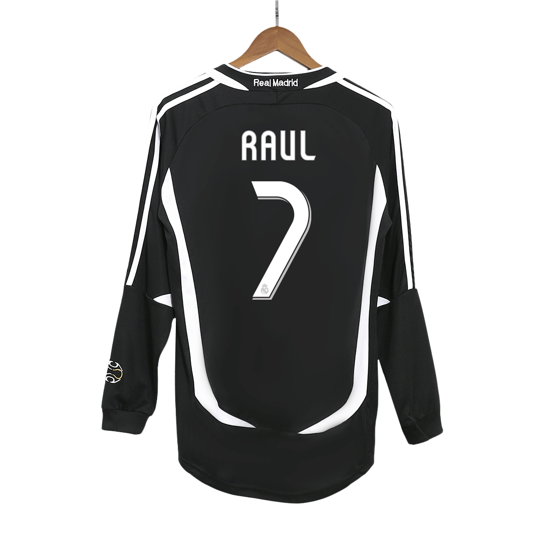 Retro Soccer Jersey RAUL #7 Real Madrid Away Long Sleeve 2006/07 - gogoalshop