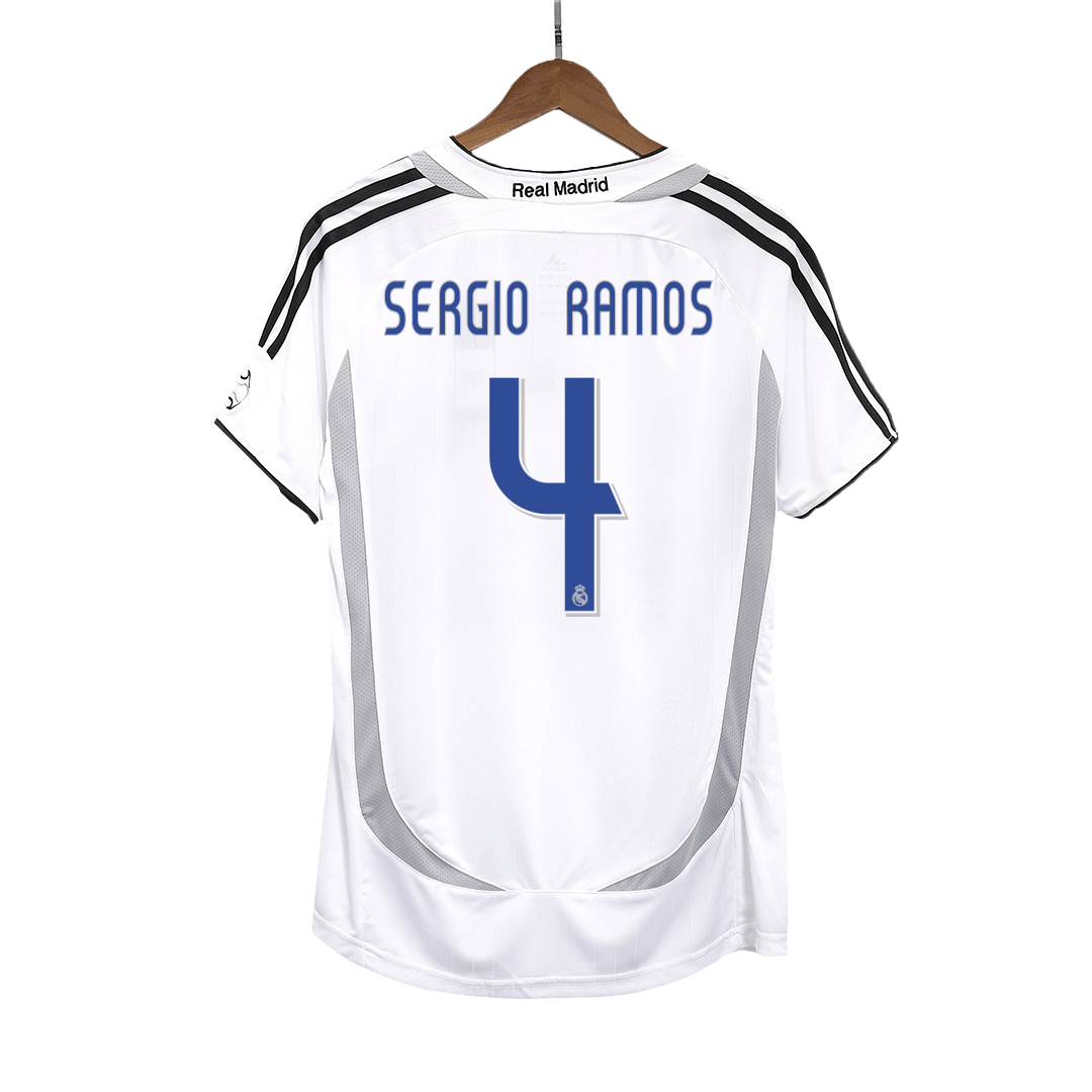 Retro Soccer Jersey SERGIO RAMOS #4 Real Madrid Home 2006/07 - gogoalshop