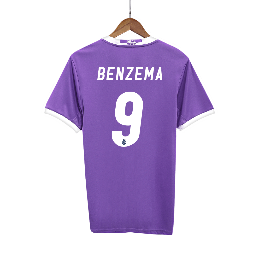 Retro Soccer Jersey BENZEMA #9 Real Madrid Away 2016/17 - gogoalshop