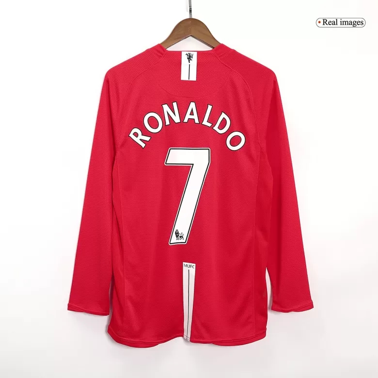 Retro Soccer Jersey RONALDO #7 Manchester United Home Long Sleeve 2007/08 - gogoalshop