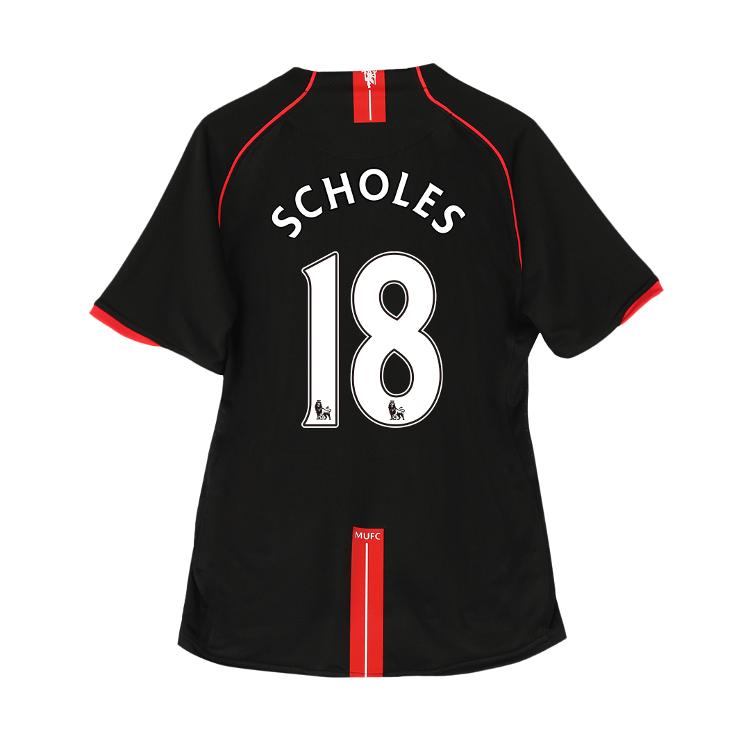 Retro Soccer Jersey SCHOLES #18 Manchester United Away 2007/08 - gogoalshop