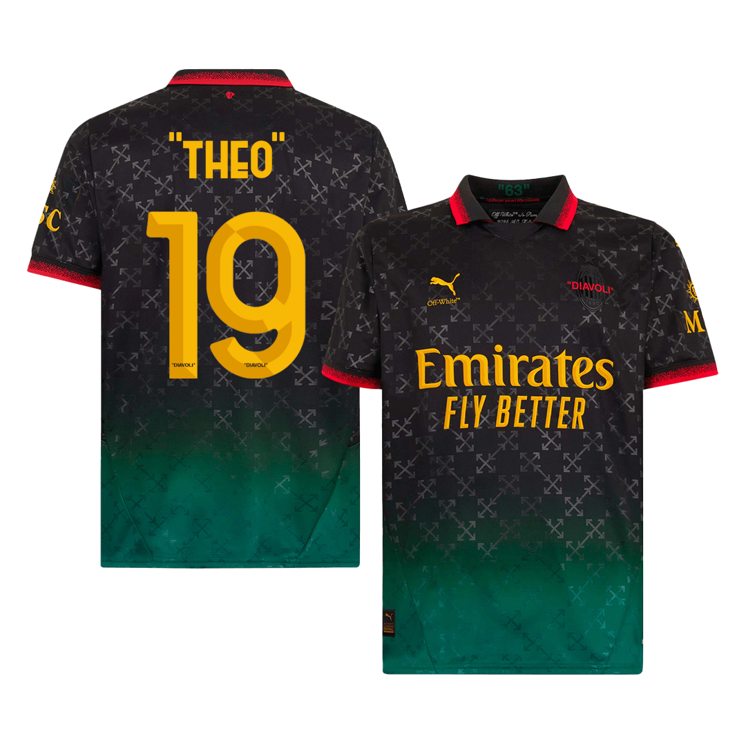 "THEO" #19 AC Milan Fourth Away Soccer Jersey - gogoalshop