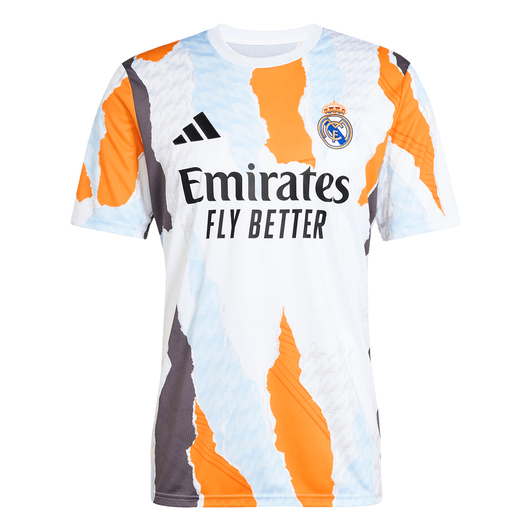 Real Madrid Pre-Match Soccer Jersey White - gogoalshop