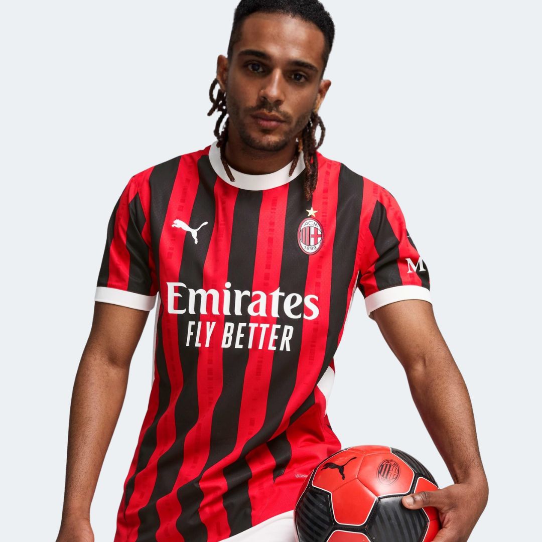 AC Milan Home Authentic Soccer Jersey - gogoalshop