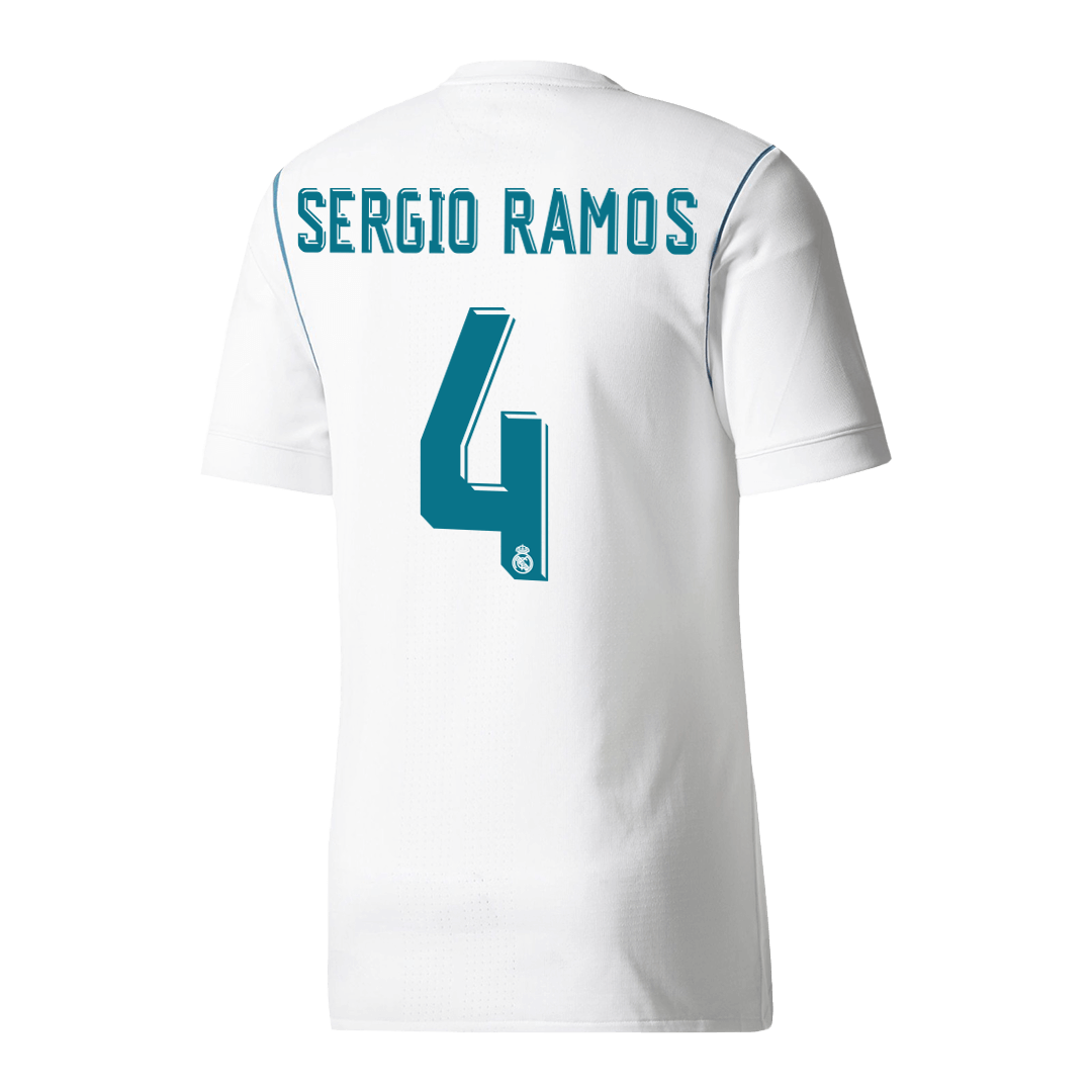 Retro Soccer Jersey SERGIO RAMOS #4 Real Madrid Home 2017/18 - gogoalshop