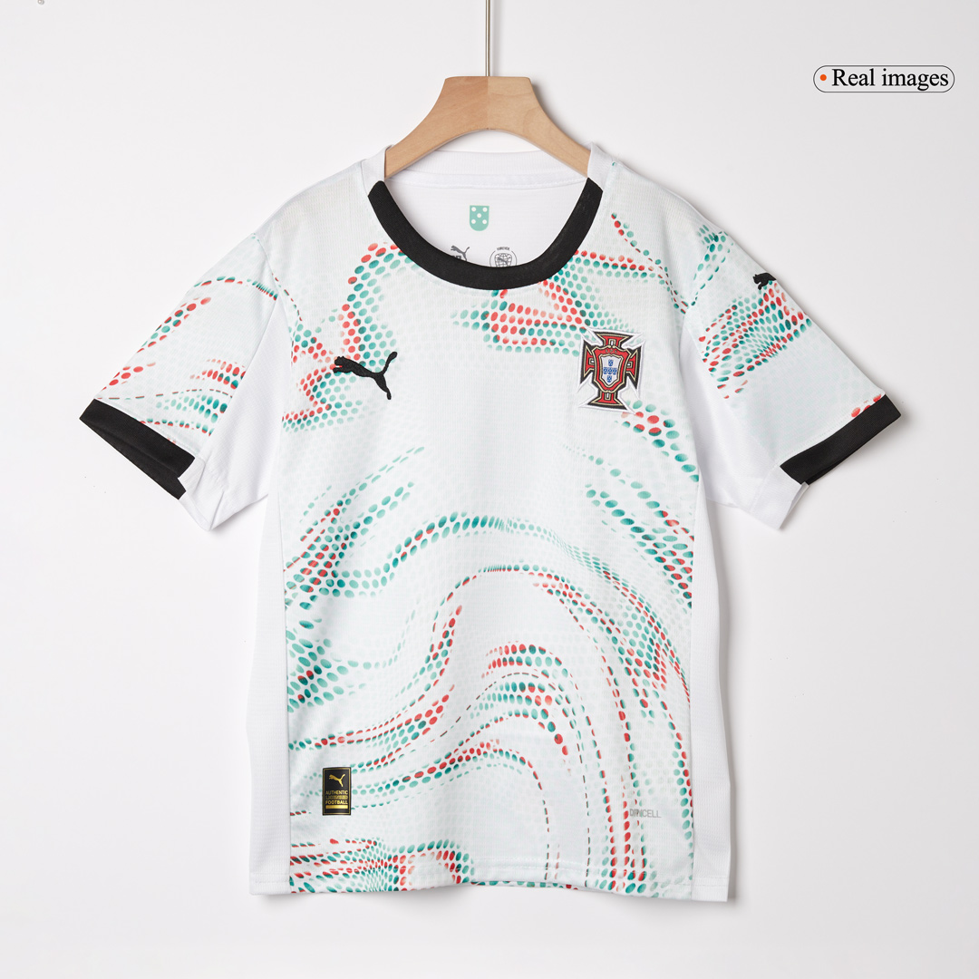 Portugal Away Kids Soccer Jerseys Kit 2025 - gogoalshop