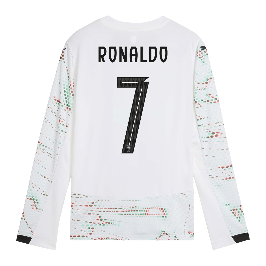 RONALDO #7 Portugal Away Long Sleeve Soccer Jersey 2025 - gogoalshop