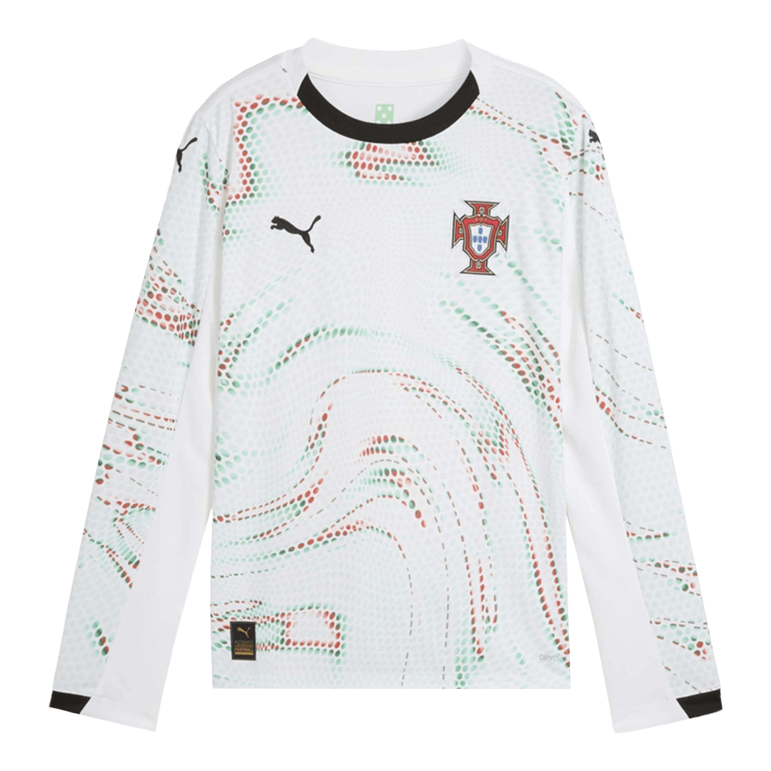 Portugal Away Long Sleeve Jersey 2025 - gogoalshop