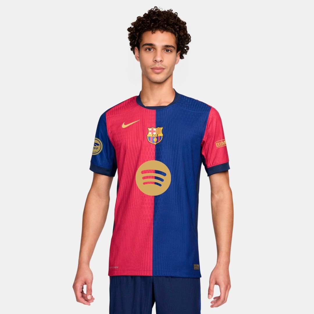 Barcelona Home Authentic Soccer Jersey Spotify Logo Without Text - gogoalshop