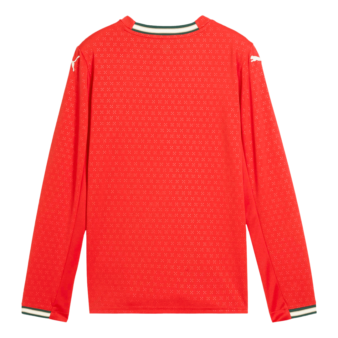 Portugal Home Long Sleeve Jersey 2025 - gogoalshop