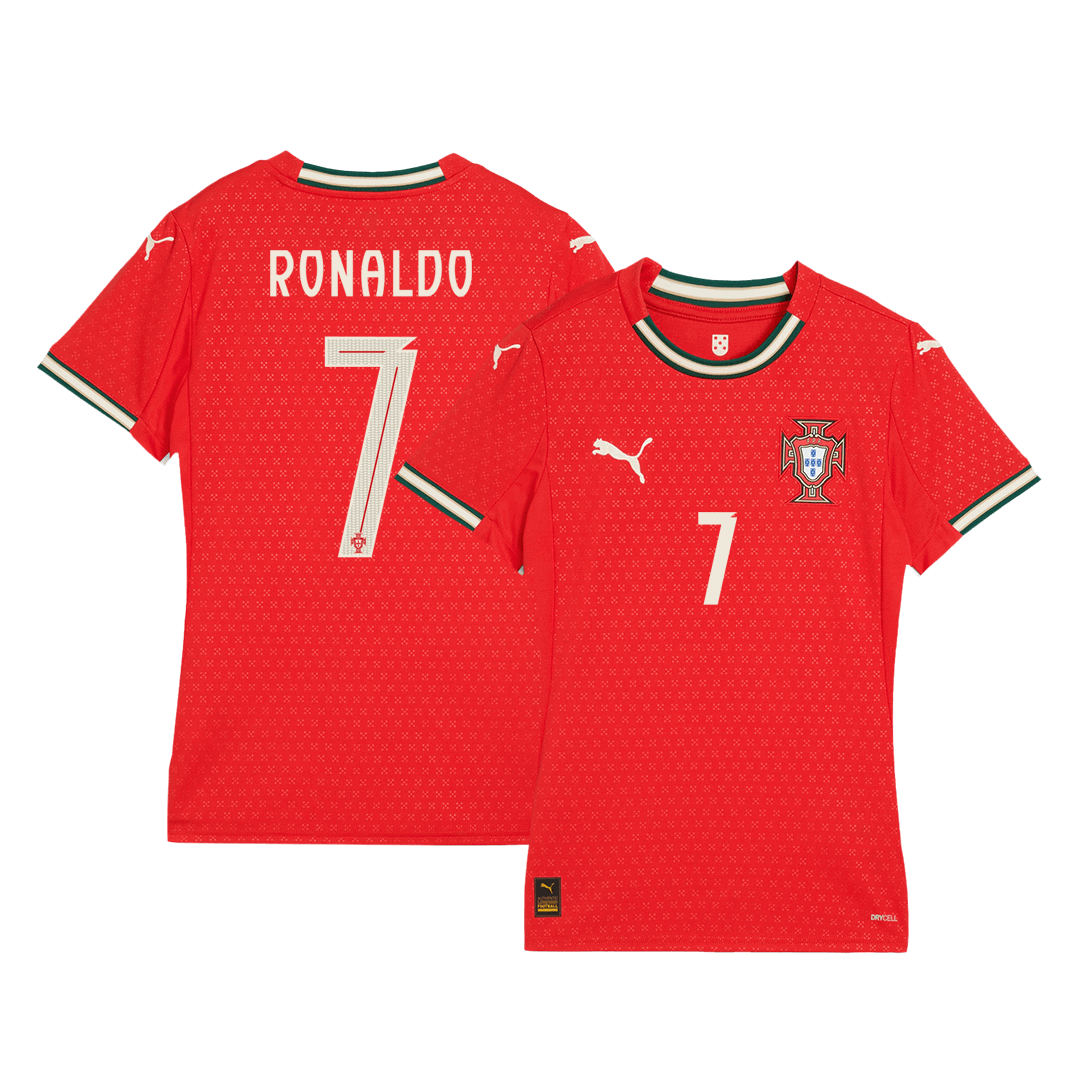 RONALDO #7 Women's Portugal Home Jersey 2025 - gogoalshop