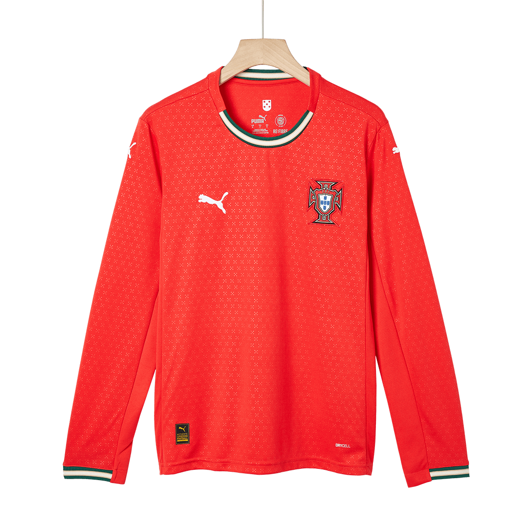 Portugal Home Long Sleeve Jersey 2025 - gogoalshop
