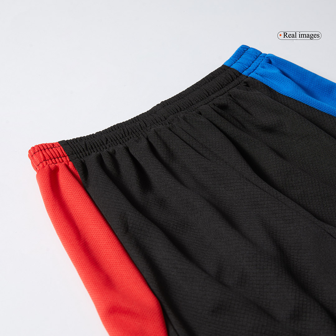 Barcelona Away Kids Soccer Jerseys Kit - Spotify Logo Without Text - gogoalshop