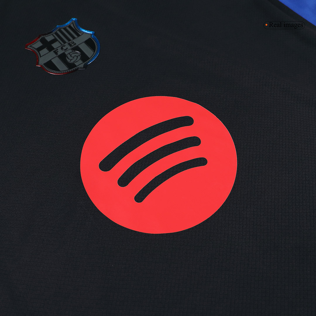 Barcelona Away Soccer Jersey- Spotify Logo Without Text - gogoalshop