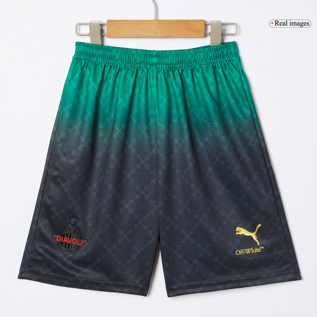 AC Milan Fourth Away Kids Soccer Jerseys Kit - gogoalshop