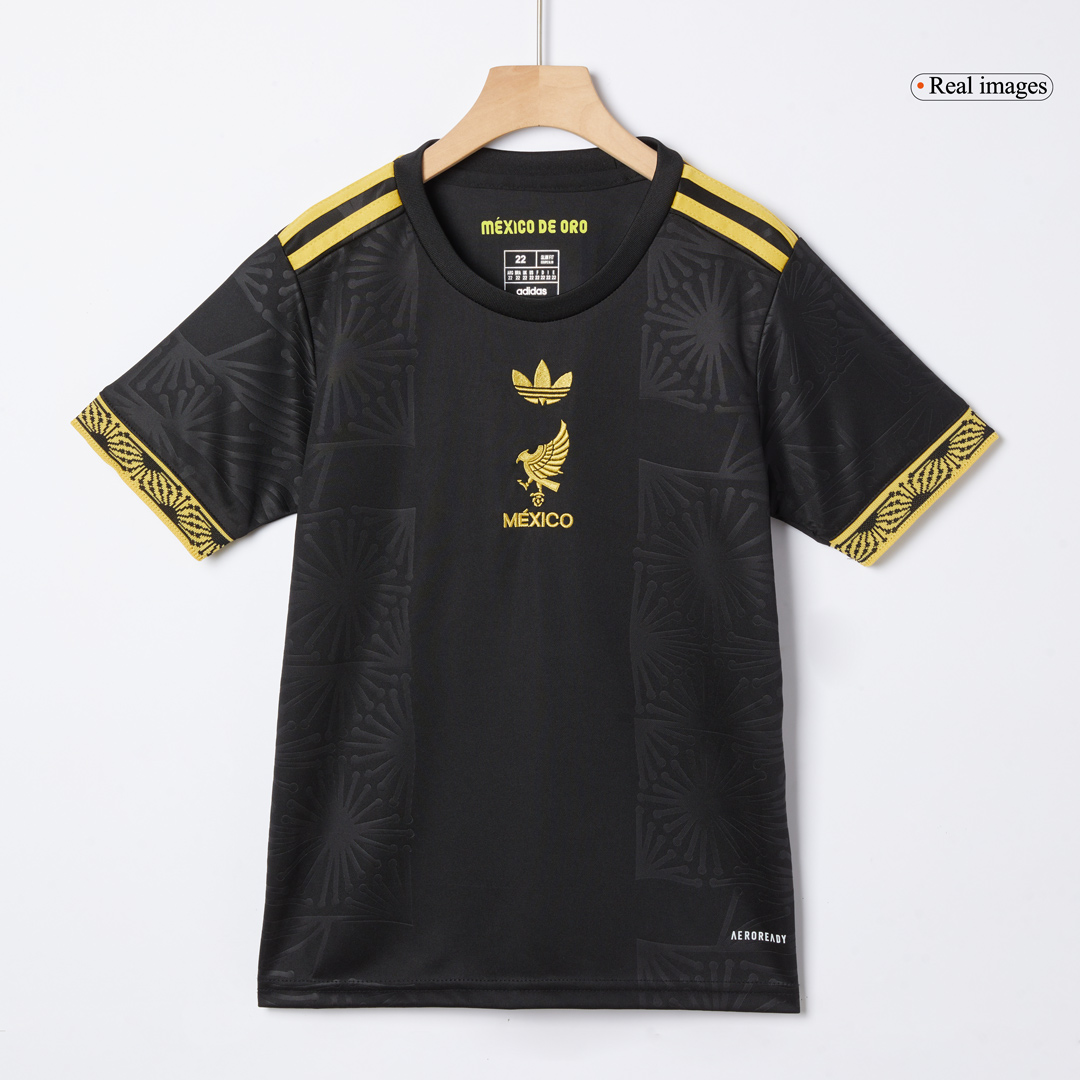 Mexico Third Away Kids Soccer Jerseys Kit 2025 - Gold Cup - gogoalshop