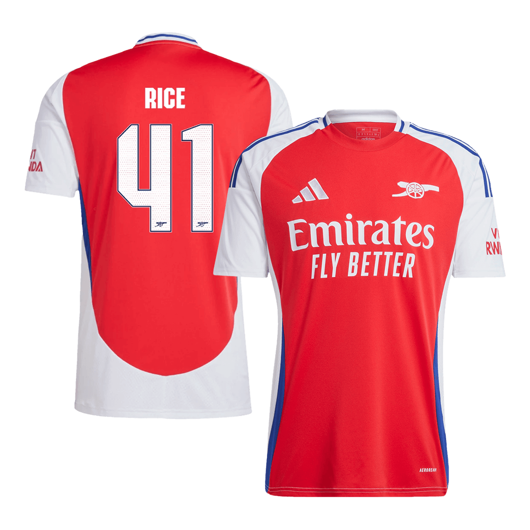 RICE #41 Arsenal Home Soccer Jersey -UCL - gogoalshop