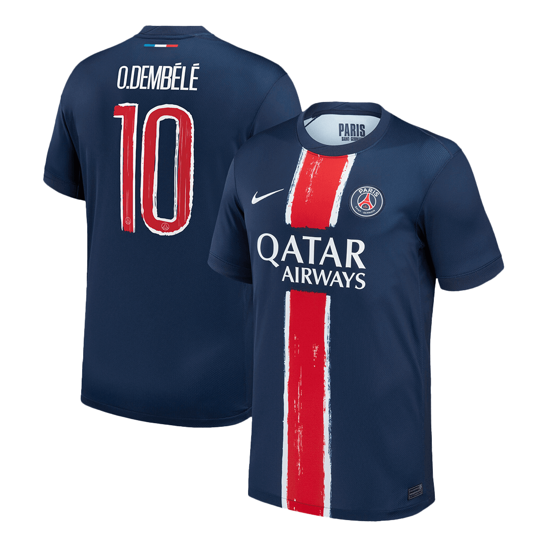 O.DEMBÉLÉ #10 PSG Home Soccer Jersey -UCL - gogoalshop
